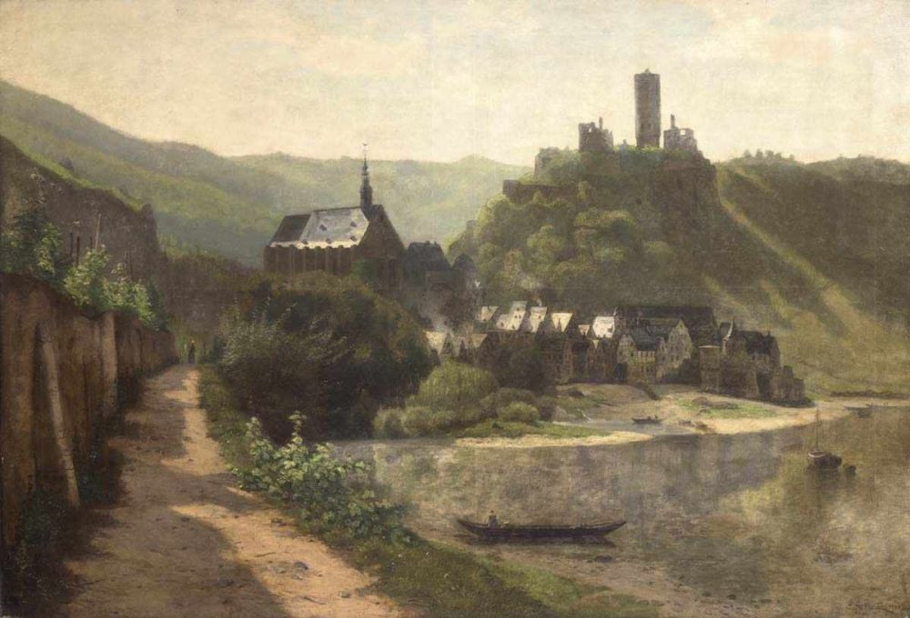 Ölgemälde Beilstein 1905 v. Carl Malchin